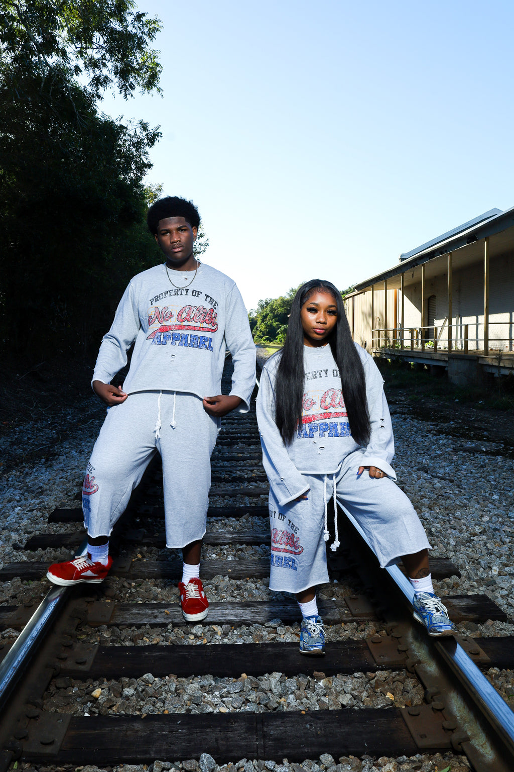 No Alibi Vintage Distressed Sweat Set