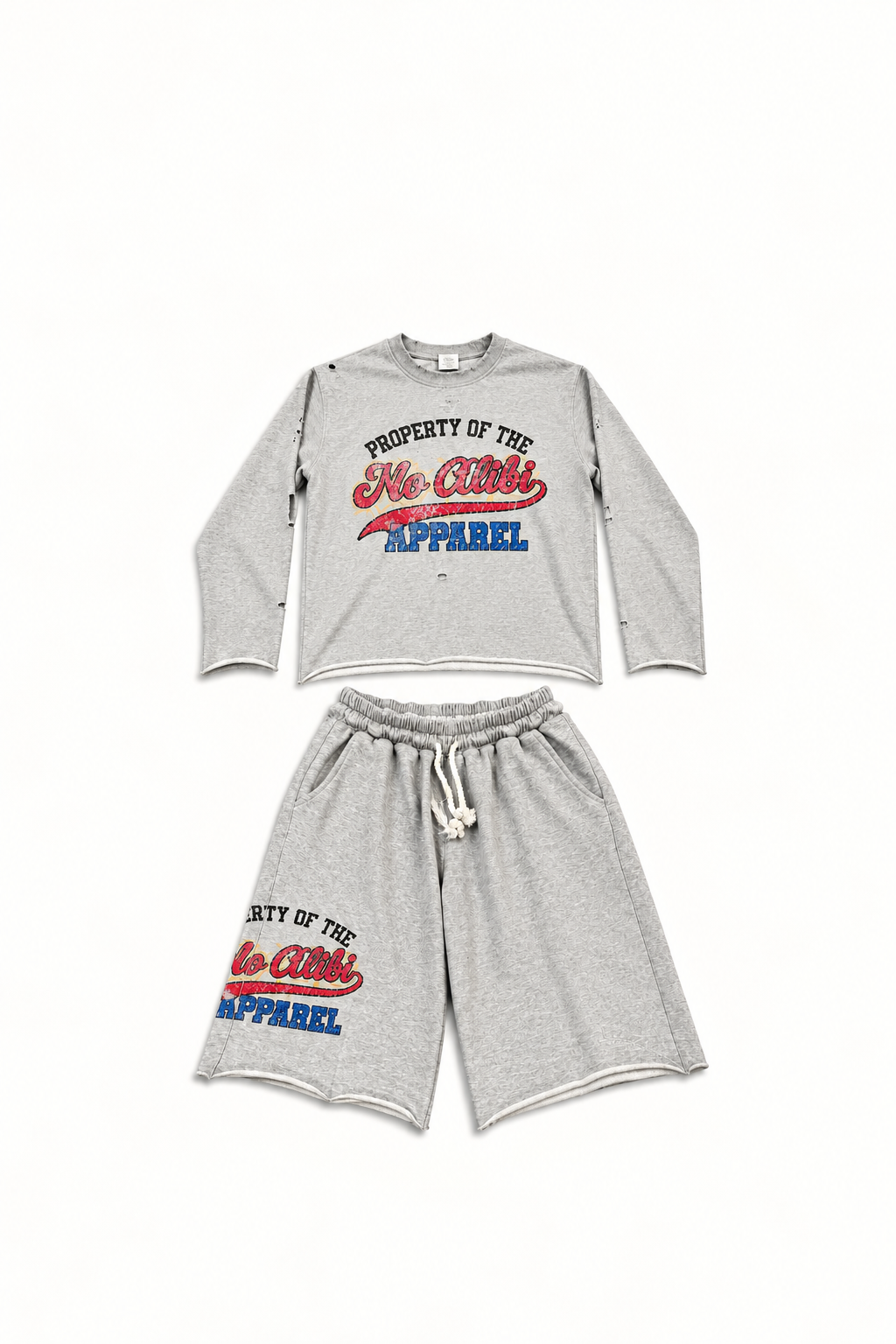 No Alibi Vintage Distressed Sweat Set